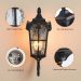 Dusk to Dawn Sensor Waterproof Sconce Porch Lights details