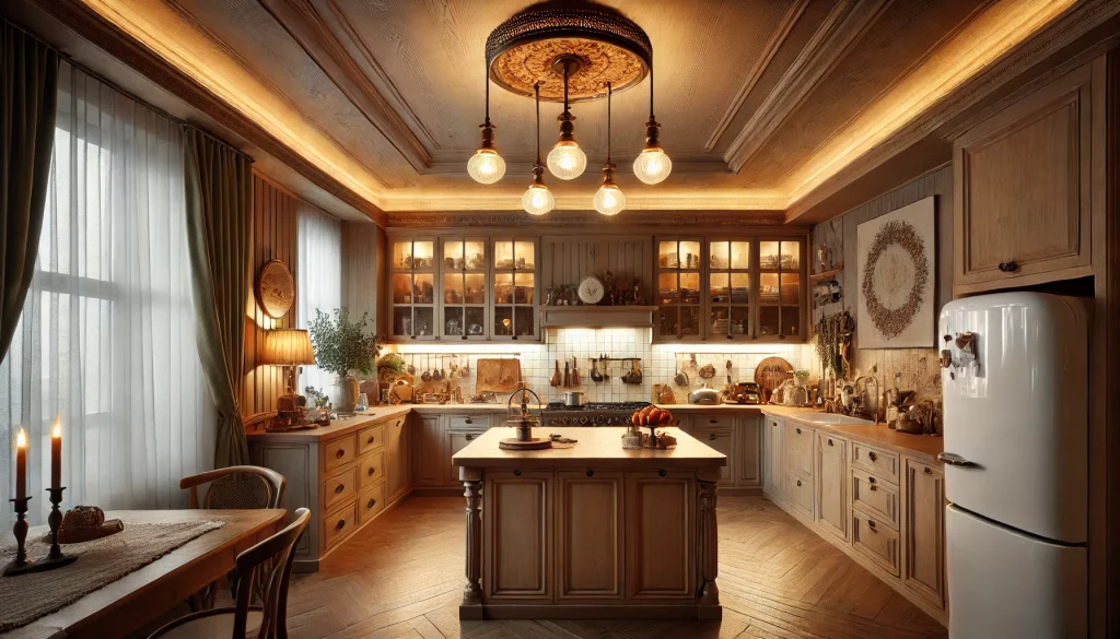 Kitchen With Ambient Lighting Solutions - 05