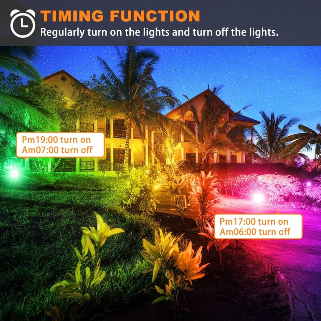LED Flood Light Weatherproof Outdoor Smart Control 3