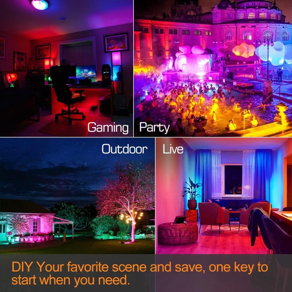LED Flood Light Weatherproof Outdoor Smart Control 4