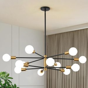 Modern Height Adjustable Sputnik Fixtures Chandelier