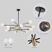 Modern Height Adjustable Sputnik Fixtures Chandelier details