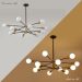 Modern Height Adjustable Sputnik Fixtures Chandelier1