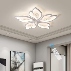 Remote Control Acrylic Leaf Fixture Light